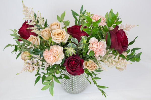 Burgundy + Blush Arrangement - Designer's Choice -  - Wild Lark - Wild Lark