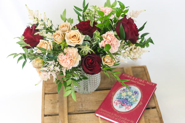 Burgundy + Blush Arrangement - Designer's Choice -  - Wild Lark - Wild Lark