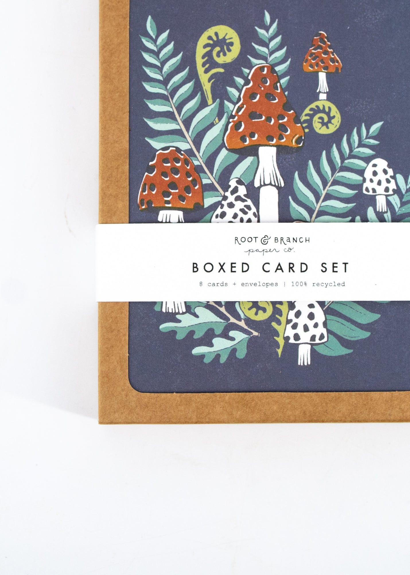 Mushrooms and Ferns Boxed Card Set -  - Root & Branch Paper Co. - Wild Lark
