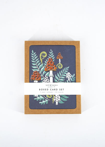 Mushrooms and Ferns Boxed Card Set -  - Root & Branch Paper Co. - Wild Lark