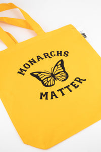 Small Gold Tote Bag - "Monarchs Matter" -  - Nature Supply Co. - Wild Lark