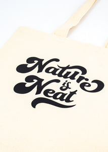 Small Cream Tote Bag - "Nature is Neat" -  - Nature Supply Co. - Wild Lark