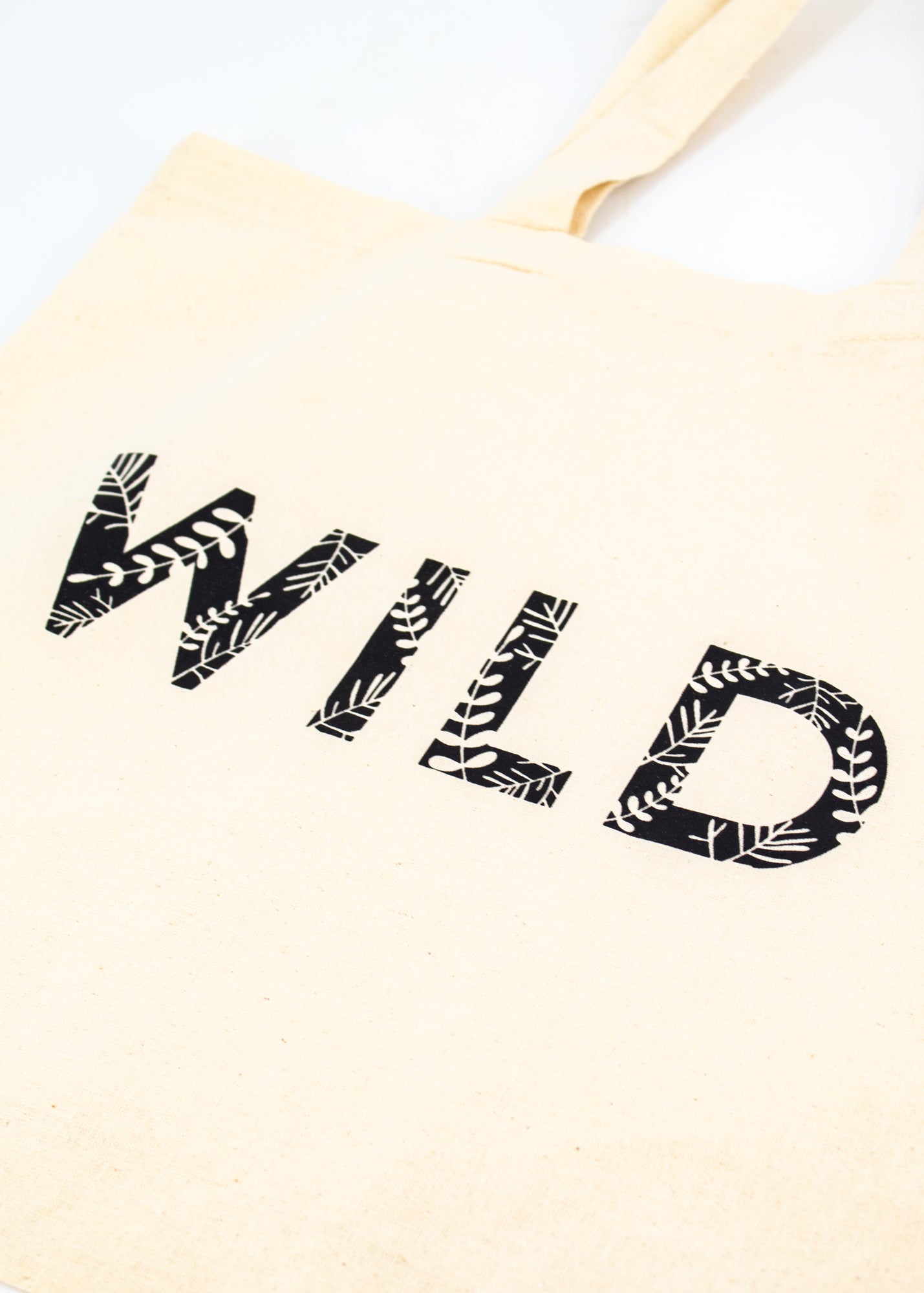 Small Cream Tote Bag - "WILD" -  - Nature Supply Co. - Wild Lark