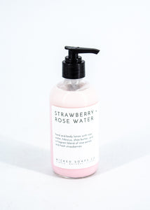 Strawberry Rose Water Body Lotion -  - Wicked Soaps Co. - Wild Lark