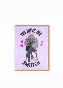 "You Have Me Smitten" Bernie Sanders Card -  - Top Hat and Monocle - Wild Lark