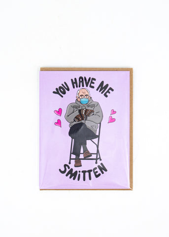 "You Have Me Smitten" Bernie Sanders Card -  - Top Hat and Monocle - Wild Lark