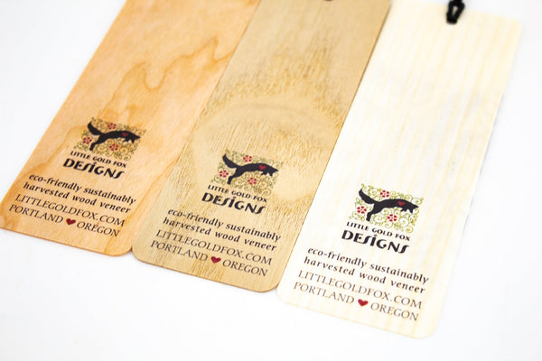 Stag Beetle Wood Bookmark with Tassel -  - Little Gold Fox Designs - Wild Lark