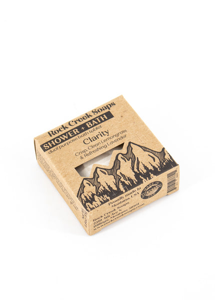 SALE! Rock Creek Soaps Shower Steamer (6 Scents Available) - Clarity: Lemongrass and Lavender - Rock Creek Soaps - Wild Lark