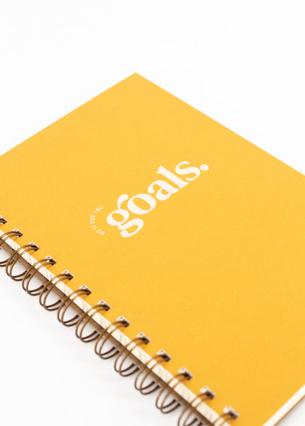 Yellow Goals Journal -  - Ruff House Print Shop - Wild Lark