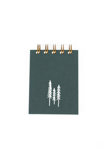 Forest Green Mini Evergreens Notepad -  - Ruff House Print Shop - Wild Lark