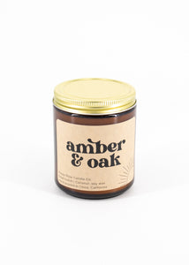 Amber + Oak - Poppy Rose Candle Co. -  - Poppy & Rose Candle Co. - Wild Lark