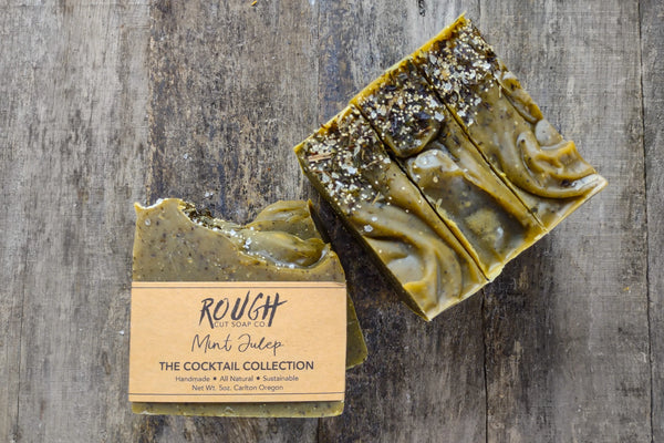 SALE! Handmade Rough Cut Soap Bars - Limited Edition Cocktail Collection - Mint Julep - Rough Cut Soaps & Sundries - Wild Lark
