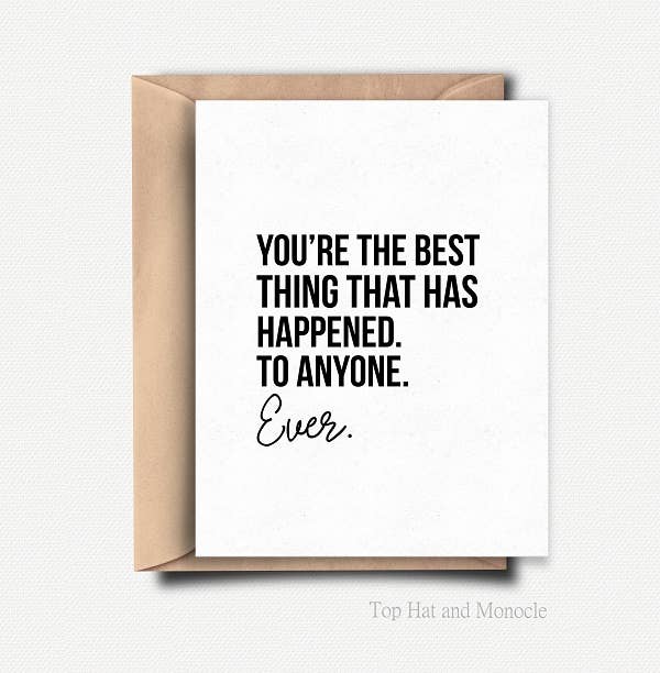 You're the Best Thing Ever - Greeting Card -  - Top Hat and Monocle - Wild Lark