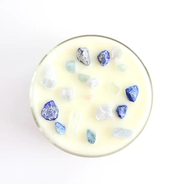Water - Zodiac Inspired Crystal + Essential Oil Candle -  - Wicked Soaps Co. - Wild Lark