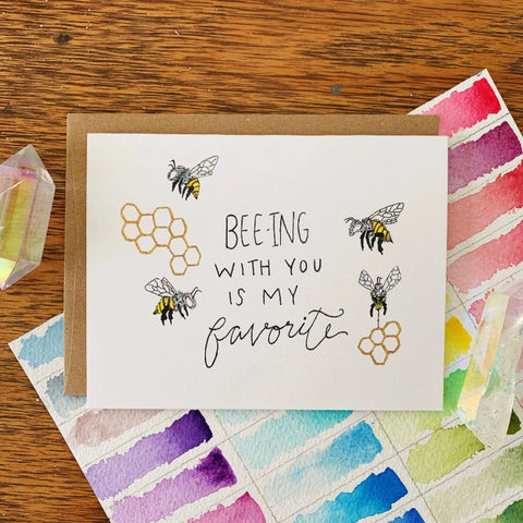 Bee-ing With You Greeting Card -  - Jess Weymouth - Wild Lark