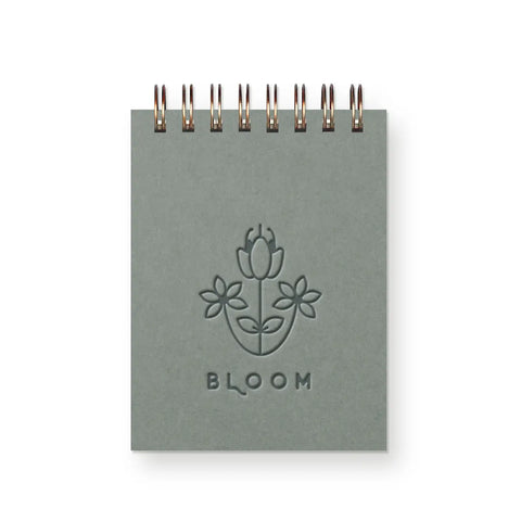 Bloom Mini Jotter Notebook - Sage Green - Ruff House Print Shop - Wild Lark
