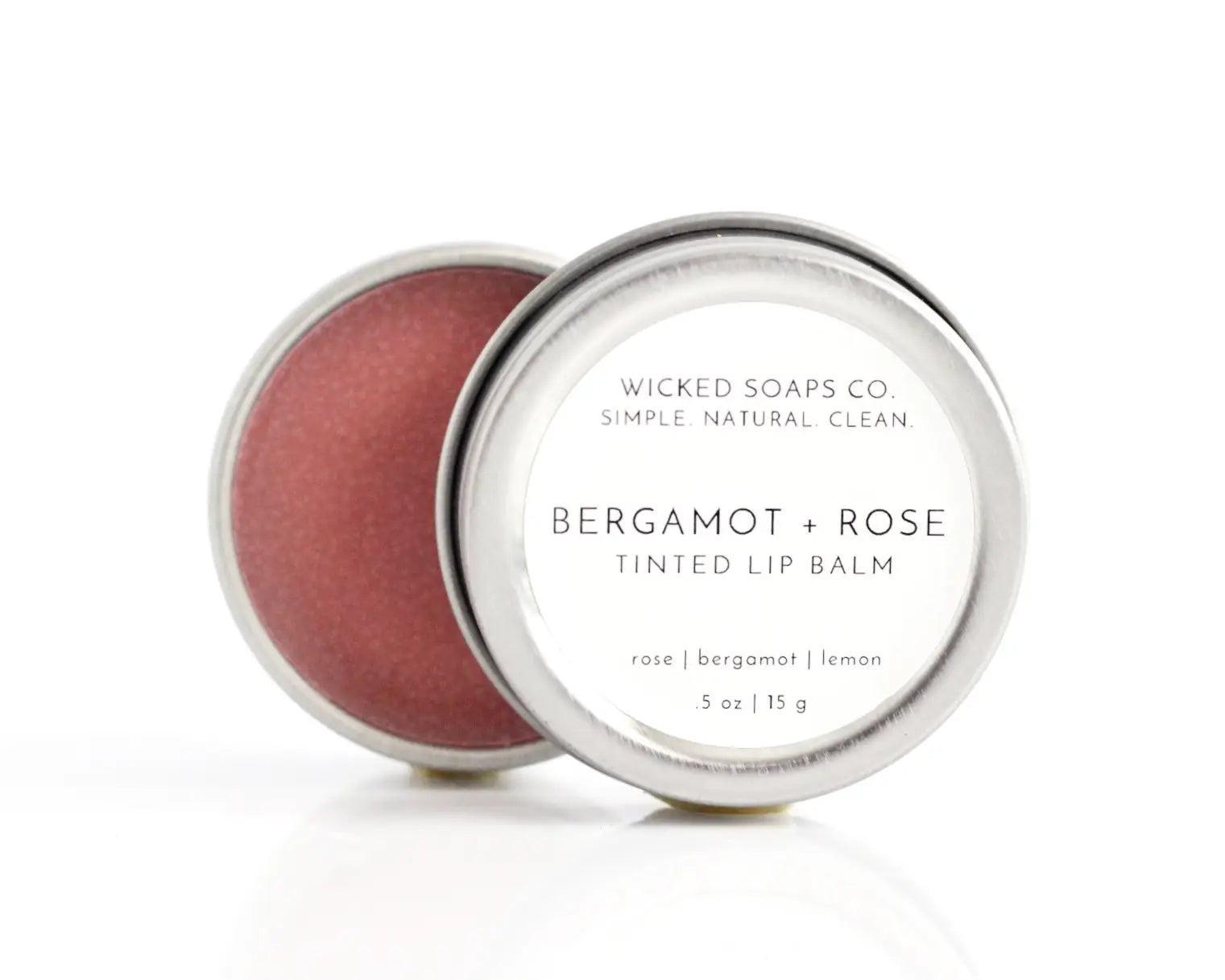 Bergamot + Rose Tinted Lip Balm -  - Wicked Soaps Co. - Wild Lark