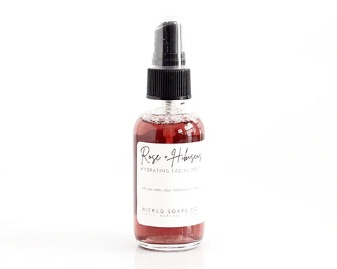 Rose + Hibiscus Hydrating Facial Mist -  - Wicked Soaps Co. - Wild Lark