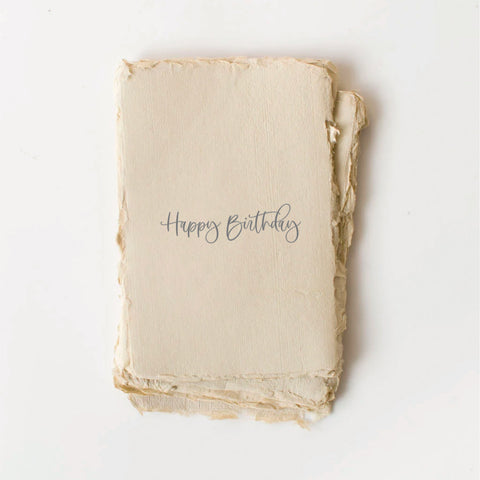 "Happy Birthday" Handmade Paper Card -  - Paper Baristas - Wild Lark