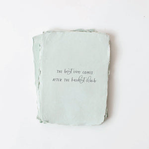 "The best view comes after the hardest climb" Card -  - Paper Baristas - Wild Lark