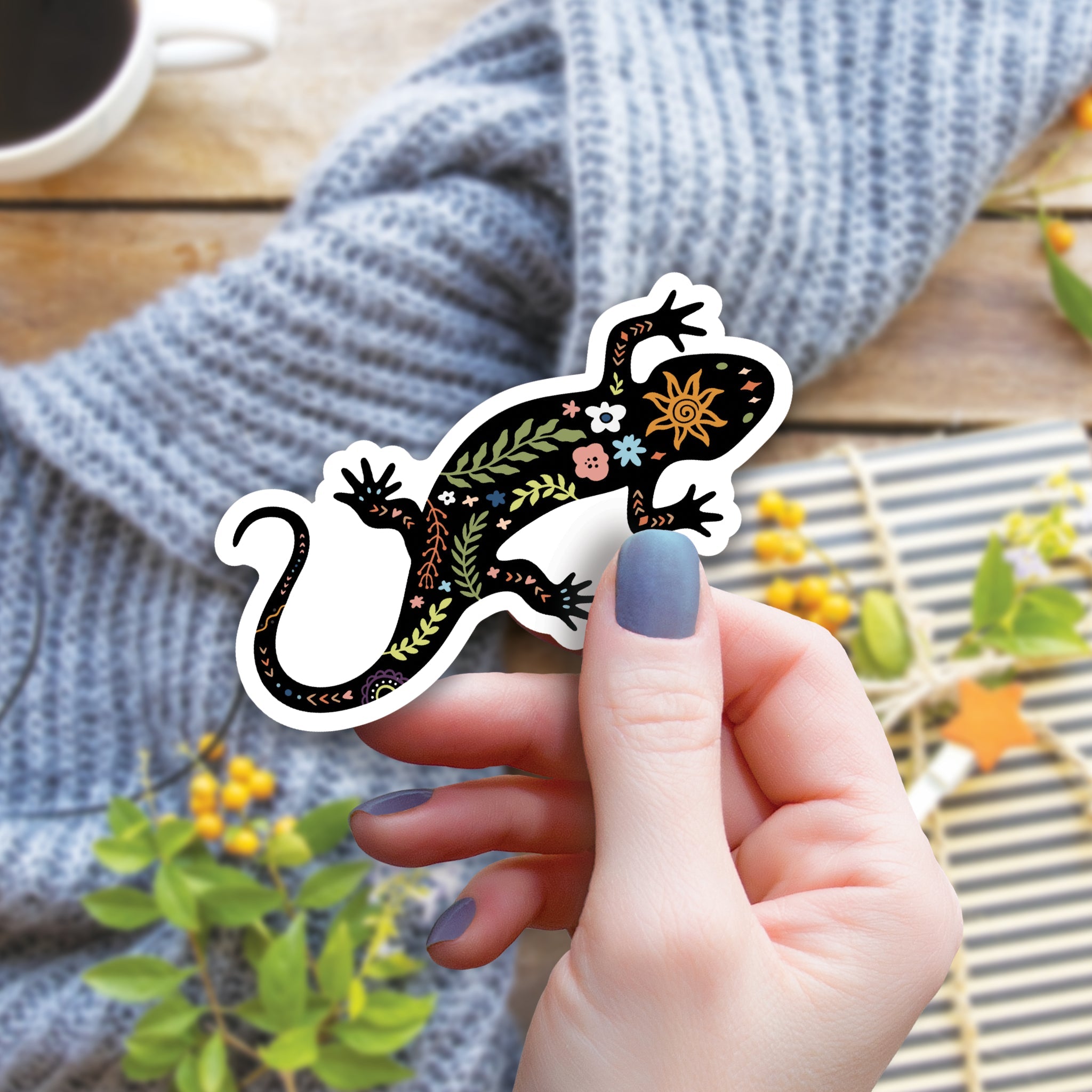 Floral Magic Stickers - Wildly Enough - Lizard - Wildly Enough - Wild Lark