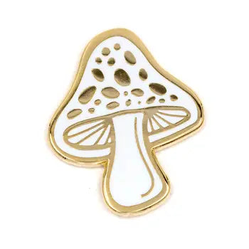 Enamel Pins - Golden Mushroom - These Are Things - Wild Lark