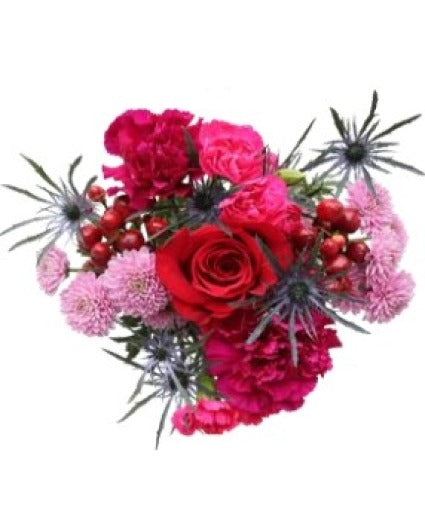 Valentine's Day Bouquets - 1 Design Left! - The "Raspberry Beret" Bouquet - Wild Lark - Wild Lark
