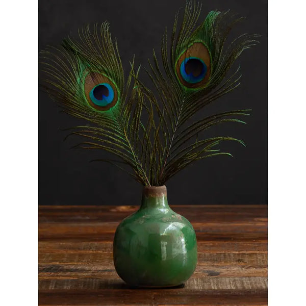 Small Ceramic Vase - Olive Green - Chehoma - Wild Lark