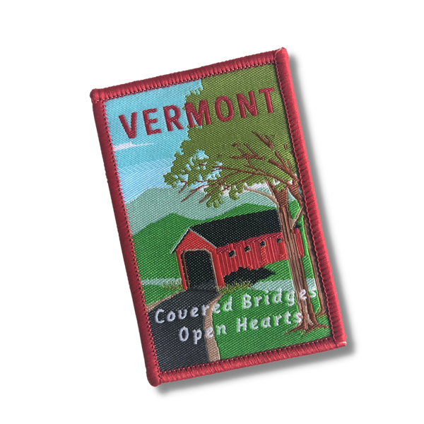 Vermont Stick-on Patches - VT Covered Bridge - Outpatch - Wild Lark