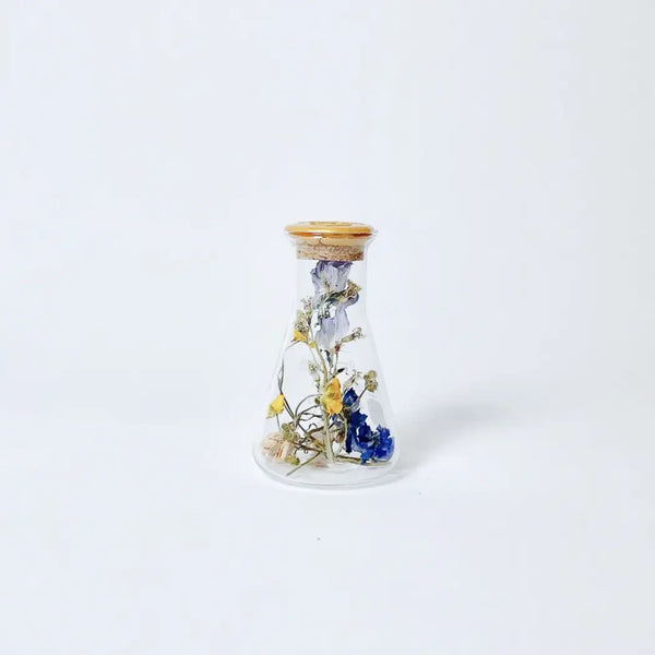 Dried Florals in Glass - Yellow Gold | Kibo 100mL - Field Of Hope - Wild Lark