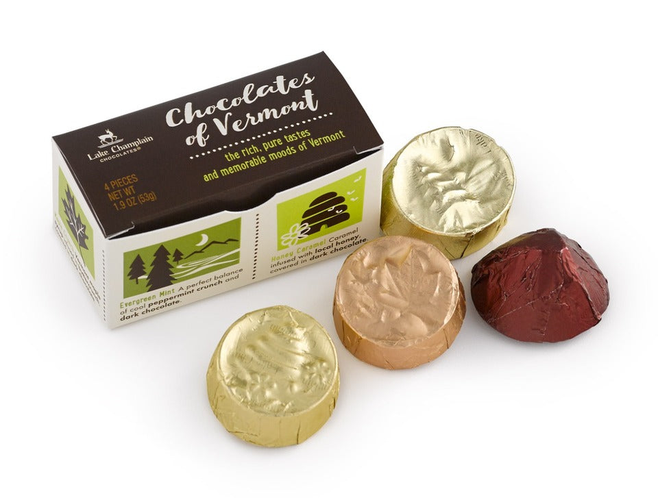 Chocolates of Vermont - 4pc Sampler -  - Lake Champlain Chocolates - Wild Lark