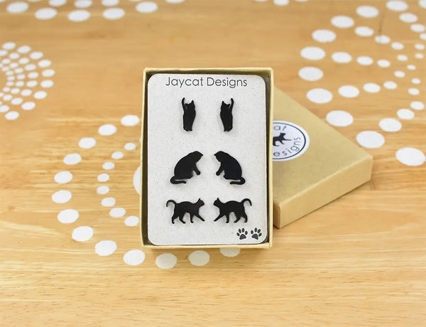 Cat Earrings Gift Set -  - Jaycat Designs - Wild Lark