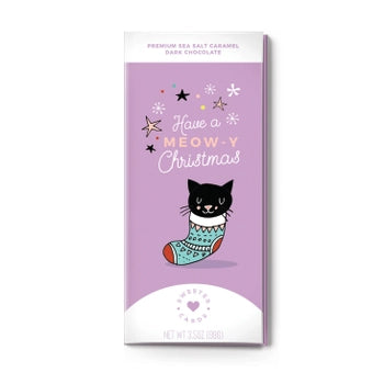 Chocolate Bar Greeting Card - (SALE!) Meow-y Christmas - Sweeter Cards - Wild Lark