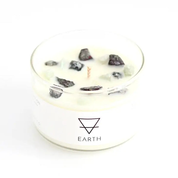 Earth - Zodiac Inspired Crystal + Essential Oil Candle -  - Wicked Soaps Co. - Wild Lark