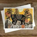 Greeting Card - The Fortune Telling Observer - Rural Pearl: Cut Paper Art by Angie Pickman - Wild Lark