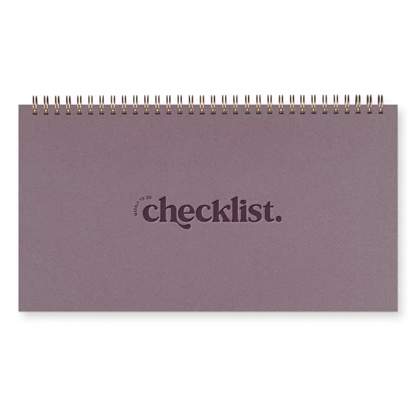 Weekly To-Do Checklist Planner - Wisteria - Ruff House Print Shop - Wild Lark