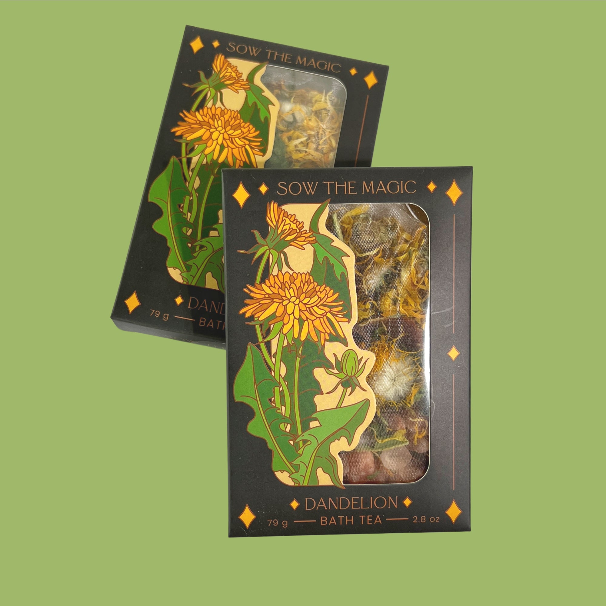 Tarot Botanical Bath Tea Box - Dandelion - Sow the Magic - Wild Lark