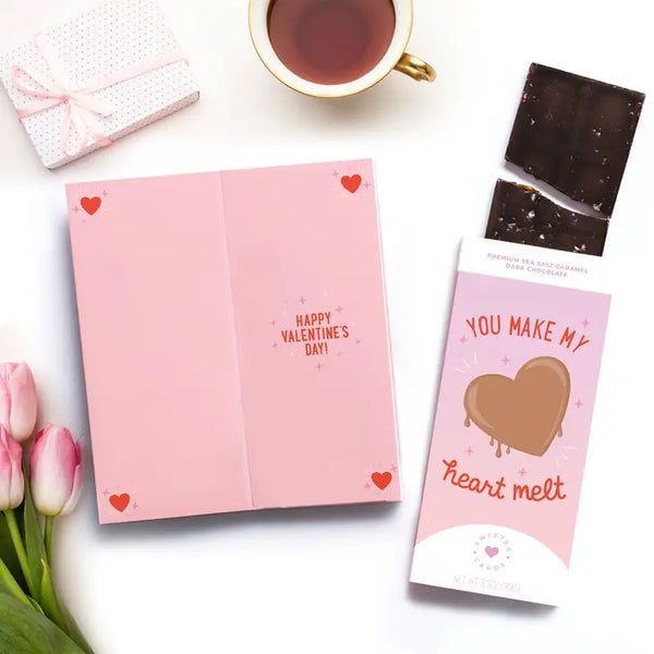 Chocolate Bar Greeting Card - (SALE!) Make My Heart Melt - Sweeter Cards - Wild Lark