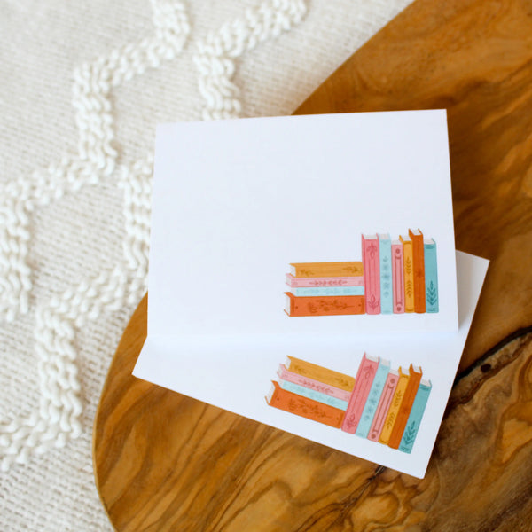 Decorated Sticky Note Pad - Stack of Books - Elyse Breanne Design - Wild Lark