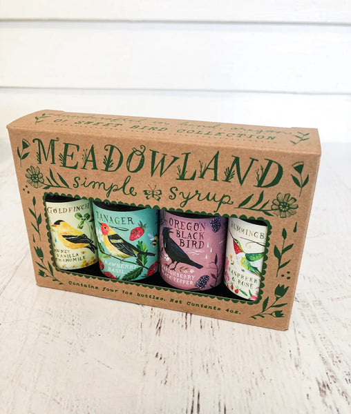 Collection Simple Syrup Sampler - SWEET BIRD - Meadowland Syrup - Wild Lark