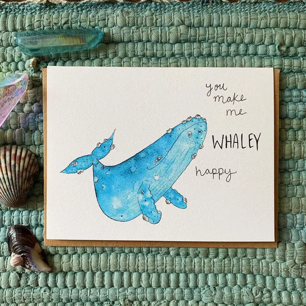 Whaley Happy Greeting Card -  - Jess Weymouth - Wild Lark