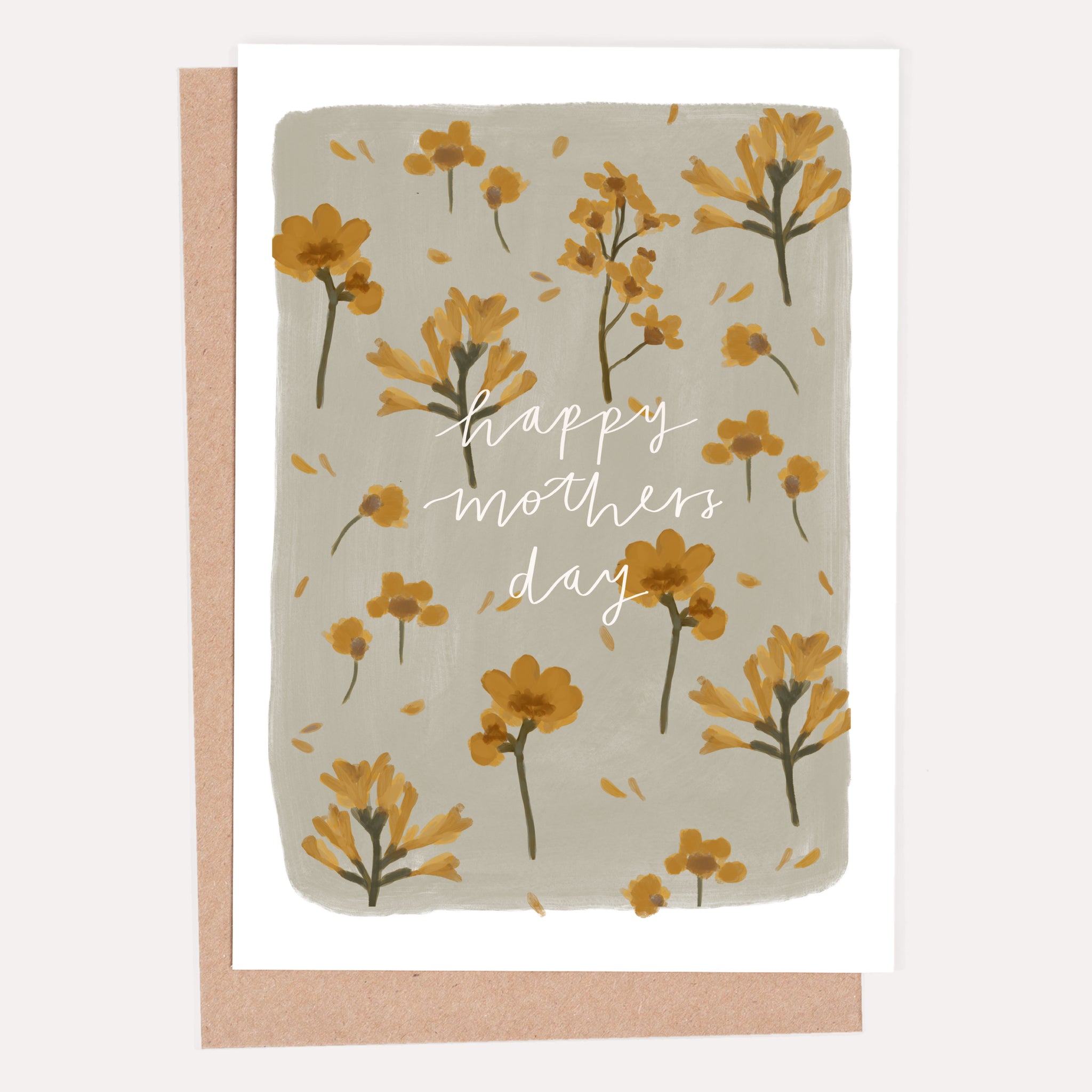 Yellow Floral Happy Mother's Day Card -  - Heather Lucy J Designs - Wild Lark