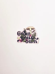 Grow Your Own - Sticker -  - The Coin Laundry - Wild Lark