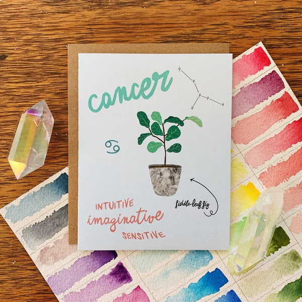 Zodiac Greeting Card - Jess W. - Cancer - Jess Weymouth - Wild Lark