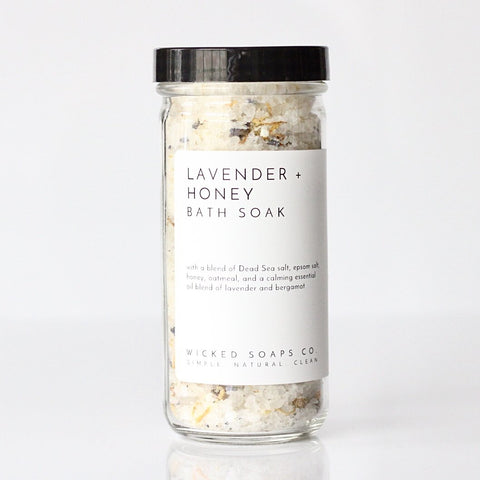 Lavender + Honey Bath Soak -  - Wicked Soaps Co. - Wild Lark