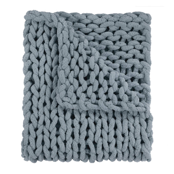 Chenille Chunky Knit Blankets (8 Colors Available) - Seaside - American Heritage Textiles - Wild Lark