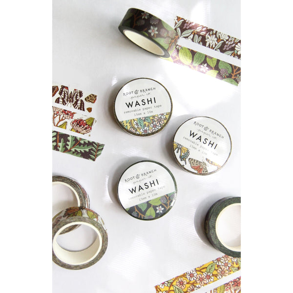 Washi Paper Tape (4 Prints Available) -  - Root & Branch Paper Co. - Wild Lark